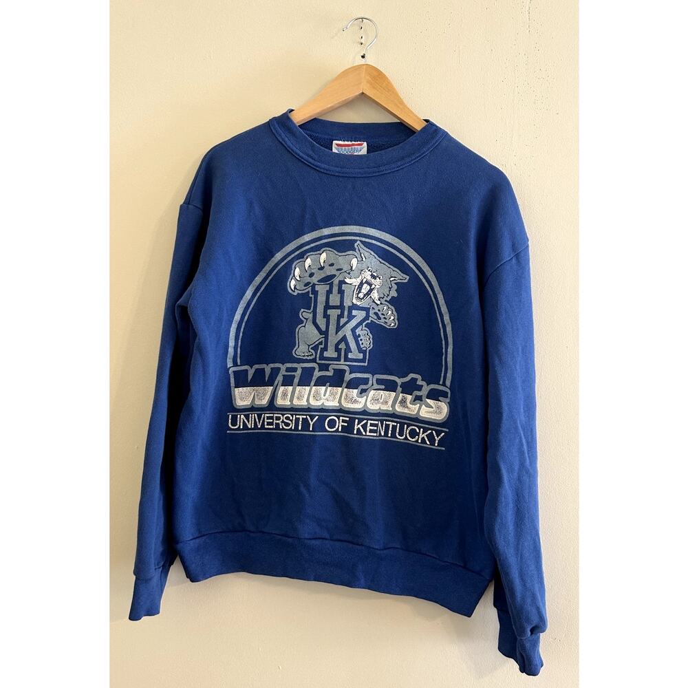 Vintage 80s 90s Dodger UK University of Kentucky Wildcats Crewneck Sweatshirt